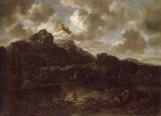 Jacob van Ruisdael Mountainous and wooded landscape with a river oil